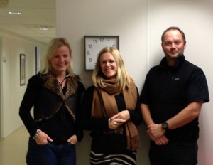 Fra venstre Marianne Mjøs (fagkonsulent), Hege Aarlie (fagkonsulent) og Roy Tønnessen (leder). Fraværende da bildet ble tatt, Kristine Berg Titlestad (fagkonsulent)