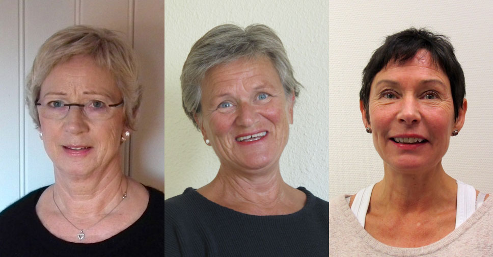 Inger Nordlund, Anne Thronsen og Sølvi Linde