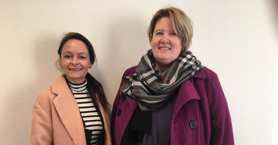 Sosionom Cecilie Campbell og Vernepleier Anne Jensen